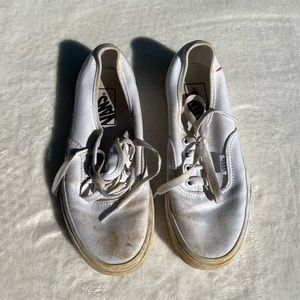 authentic white vans off the wall